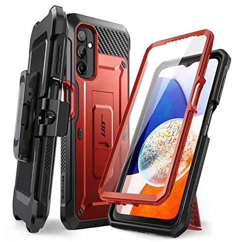 SUPCASE for Samsung Galaxy A14 5G Case with Screen Protector (Unicorn Beetle Pro), [Built-in Stand & Belt-Clip] Heavy Duty Full-Body Rugged Kickstand
