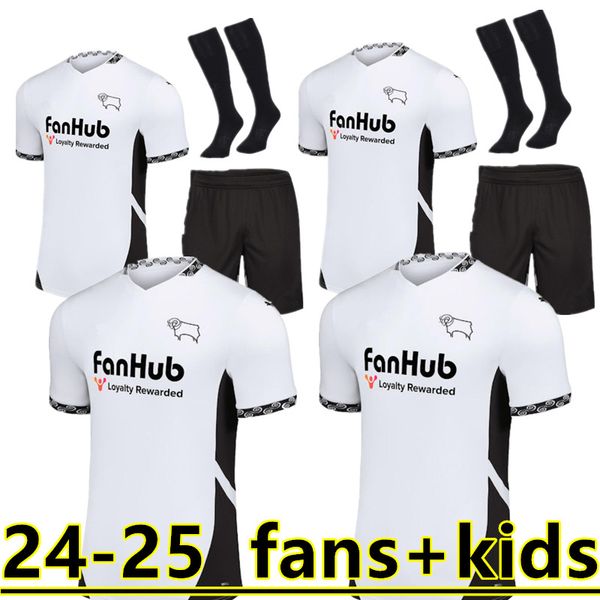 4XL 24 25 Derby County soccer jerseys WAGHORN COLLINS BARKHUIZEN HOURIHANE NYAMBE NELSON MENDEZ LAING ROONEY BIRD Derbyshire football shirts