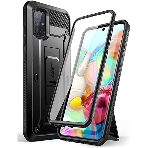 SUPCASE for Samsung Galaxy A71 Case with Screen Protector (Unicorn Beetle Pro), [Built-in Stand & Belt Clip] Full-Body Heavy Duty Rugged Kickstand Pro