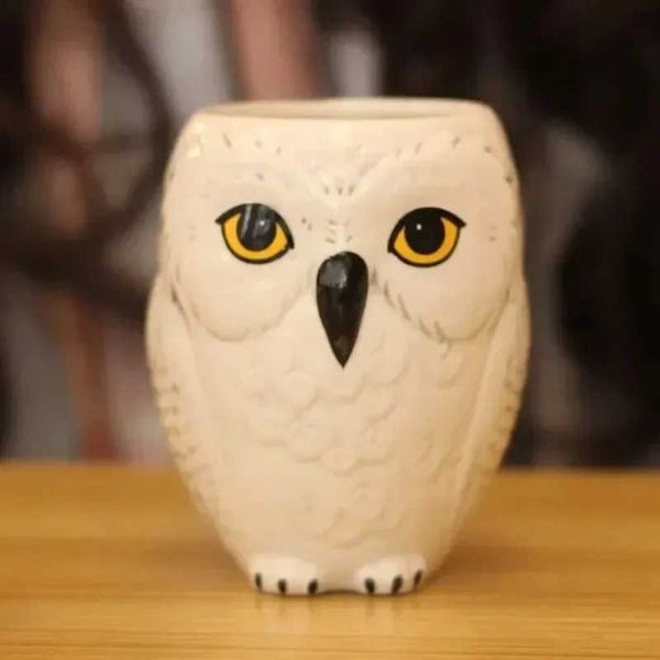 Funny Owl Ceramic Mug Cartoon Animal Ceramic Water Cup 350ML Coffee Milk Mugs Fruit juice CupsGifts For KidsC241217