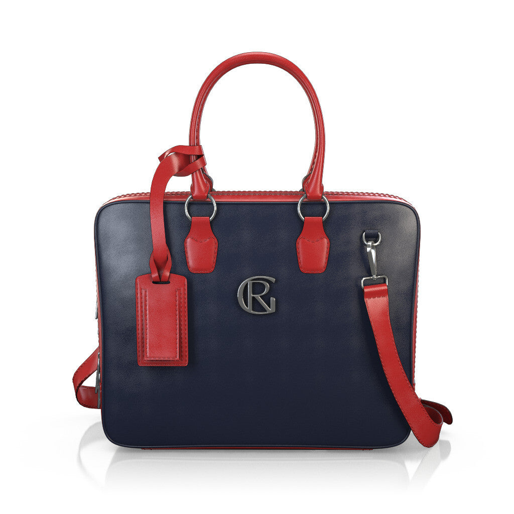 Sac pour ordinateur portable Femme en Cuir Rouge clair - Sur Mesure - GIROTTI 53089