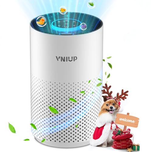 Air Purifiers for Bedroom Home up to 1000 ft², Vniup H14 True HEPA Room Air Purifiers for Bedroom, with Fragrance Function Sleep Mode& Light Mode Air