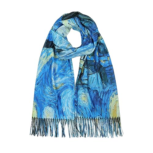 RIIQIICHY Scarfs for Women Fall Winter Scarves Pashmina Shawls and Wraps for Evening Dresses C003