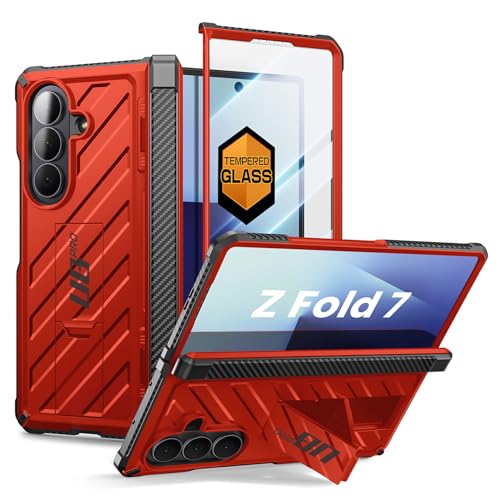 SUPCASE for Samsung Galaxy Z Fold 7 Case with Kickstand (UB Pro), [Built-in Tempered Glass Screen Protector] [Hinge Coverage] [Military-Grade Protecti