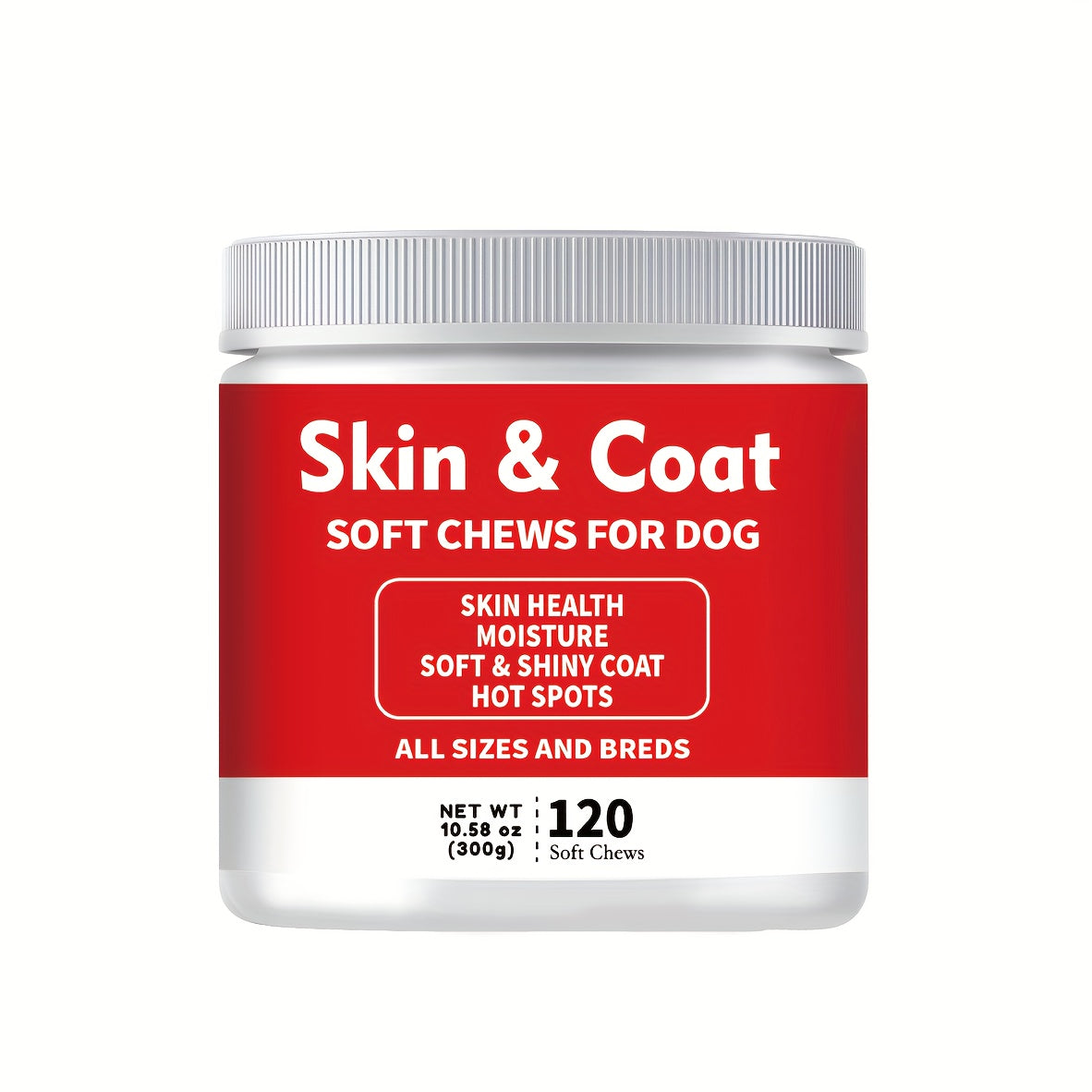 TEMU Light Beige & Coat Chews For Dogs, Fish Oil With , Light Beige Coat Supplement, Shedding, Support Healthy Shiny Hair