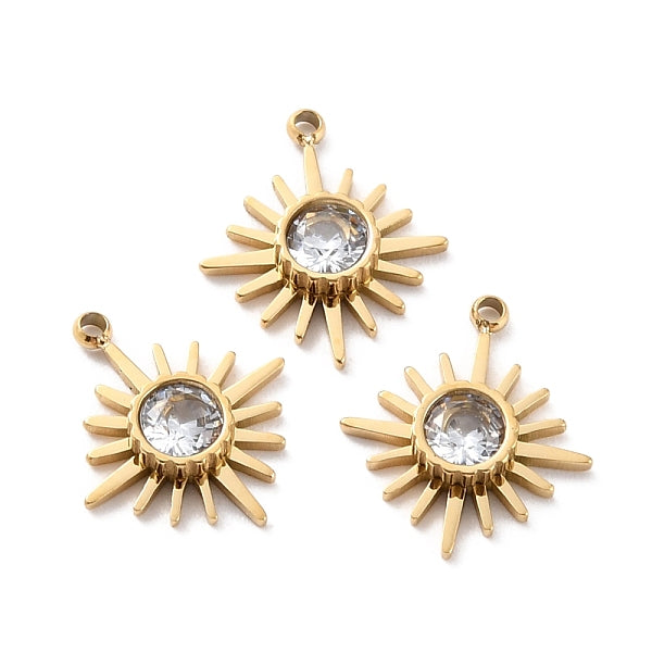 Breloques en acier inoxydable chirurgical 316 avec placage ionique (ip)