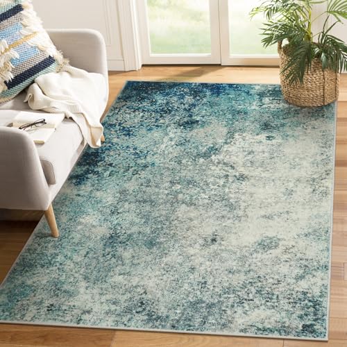 Lahome Modern Abstract Area Rugs 3x5 Washable Rug, Throw Rugs for Entryway Low Pile Anti Slip, Stain Resistance Accent Carpet for Bedroom Kitchen Bath
