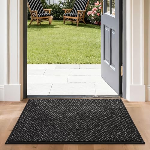 COSY HOMEER-Door-Mat 24"x36" Non Slip Absorbent Entryway Rugs Dirt Trapper Doormats Washable Entrance Mats Low Pile Welcome Floor Mat for Front Back D