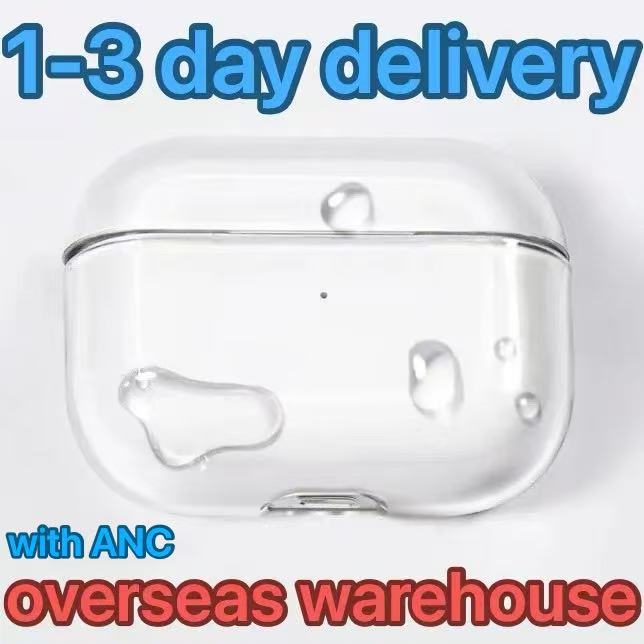 USA Stock For Apple Airpods Pro 2 Generation pro 2 airpod 4 Headphone Accessories Solid TPU Silicone Protective Earphone Cover Wireless air Shockpro