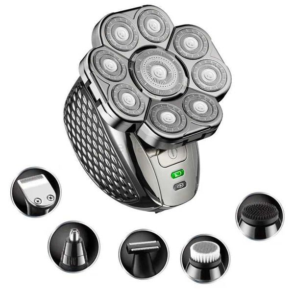 6in1 Grooming kits electric shaver facial body electric razor for men hair beard trimmer bald head shaving machine rechargeableY240730