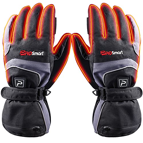 PROSmart Heated Gloves Rechargeable Electric Glove - Battery Operated Thermal Warming Gloves for Men & Women Suitable for Outdoor Hunting Cold Winter