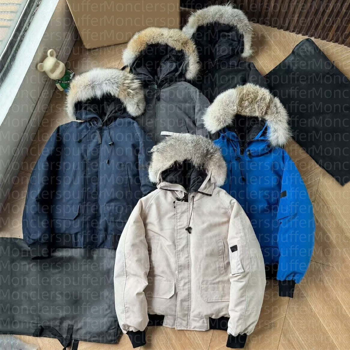 Designer Winter Men Down Jacket Puffer Jacket Homme Outdoor Jassen Outerwear Real Coyote Fur Warm Hooded Windproof Waterproof Thicken Coat Hiver Par