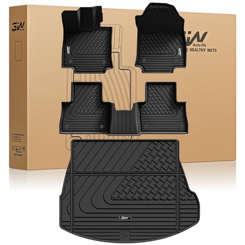 3W Floor Mats & Cargo Liner Fit Lexus NX- NX250- NX350 2022-2025 (Not Fit for NX350h- NX450h+), TPE All Weather Custom Fit Floor Liner for Lexus NX, 1