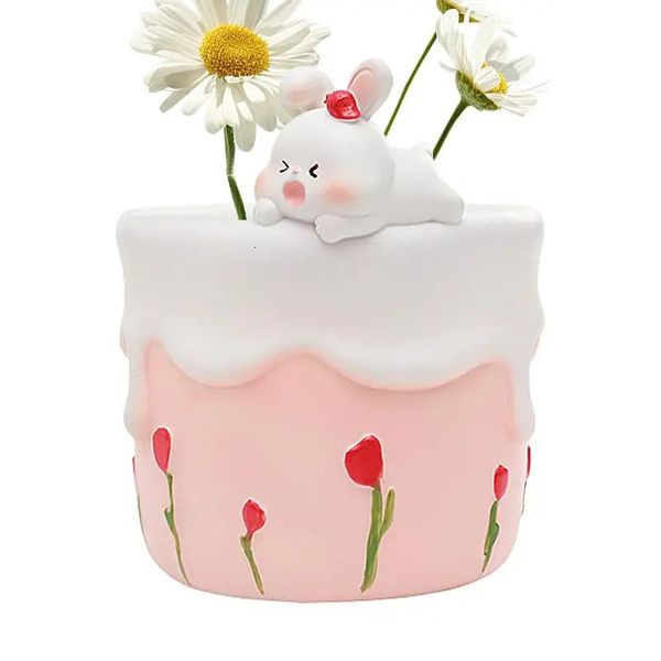 Planters Pots Succulent Pots Cute Small Flower PlanterResin With Drainage Ice Cream Cheese n Cartoon Shaped Planter For 241111 S2412216