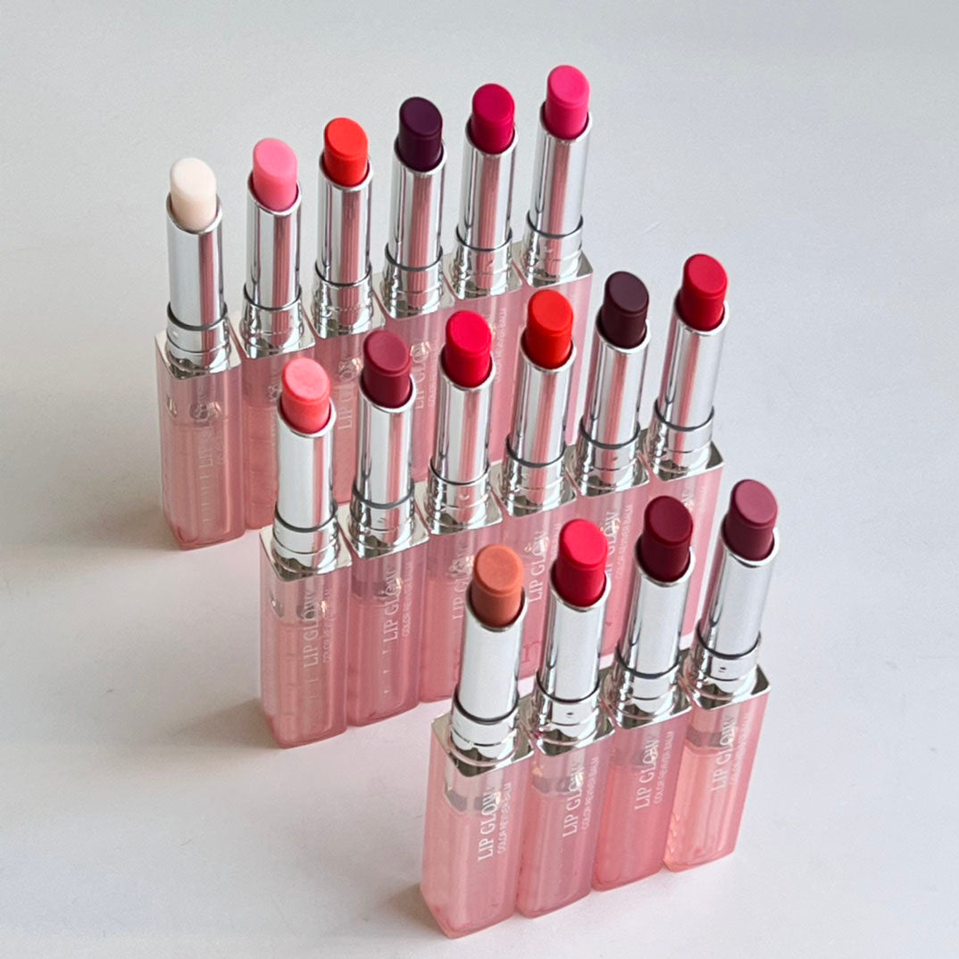 Free Shipping High Quality Change color Natural Glow Moisturizer 16colors Lip Balm Makeup Lip Care Lipstick High Quality Cosmetics