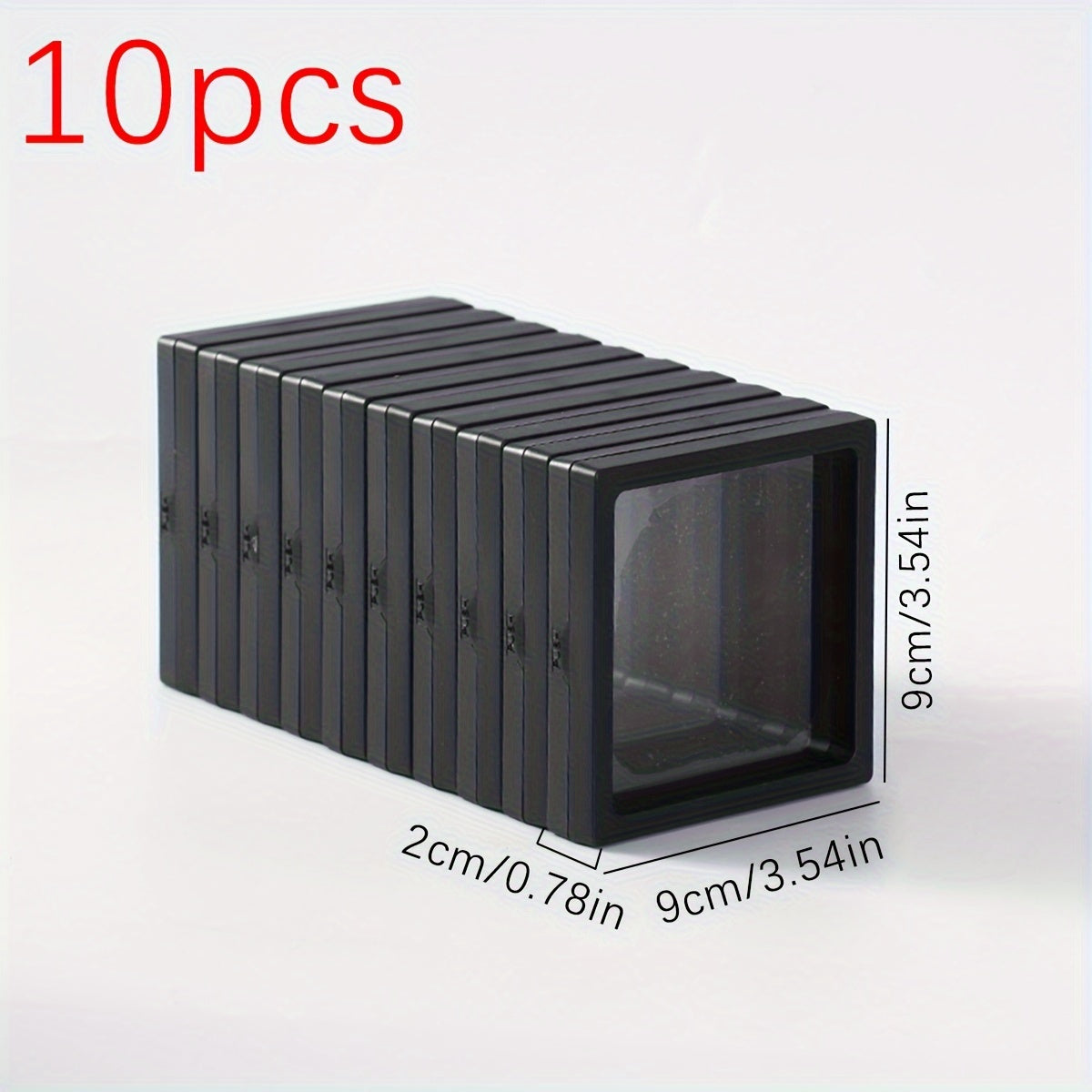 TEMU 10pcs Dust-proof And Oxidation Resistant Jewelry Box, Pe Film Jewelry Storage Packaging Box For Rings, Earrings, Bracelets, Necklaces