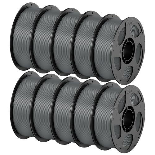 ANYCUBIC PETG Filament 1.75mm, 3D Printer Filament, Dimensional Accuracy +-- 0.02mm, Exceptional Toughness, Print with Most FDM 3D Printers, 10 Pack 1