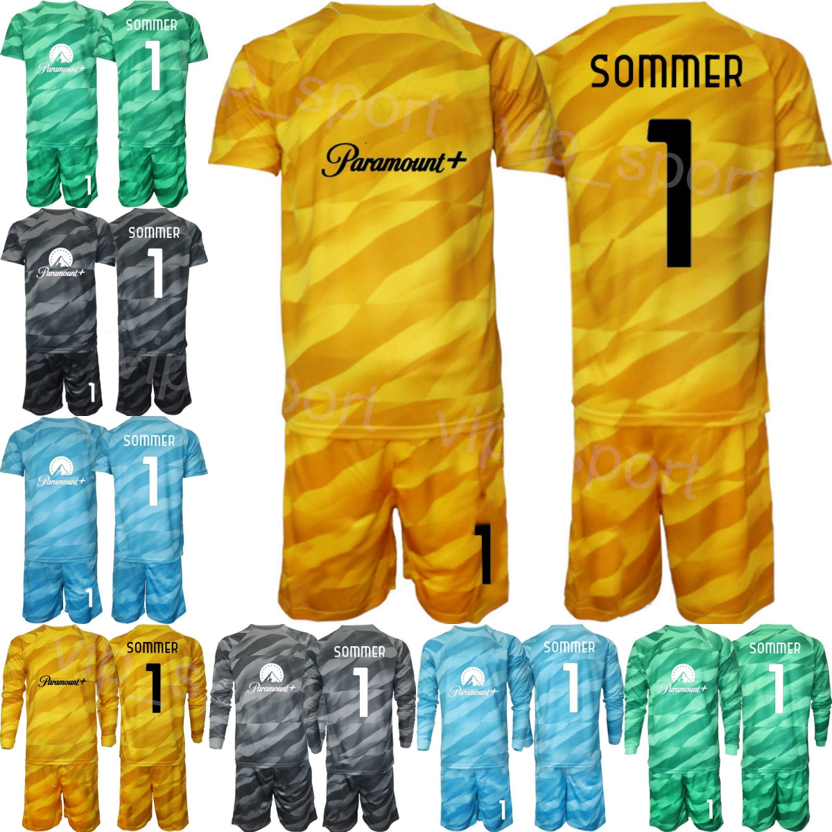 Club Team Men Youth Inter Goalkeeper Milan Walter Zenga Jersey Soccer Set 23-24 Long Sleeve ONANA Yann Sommer Samir Handanovic Julio Cesar Football