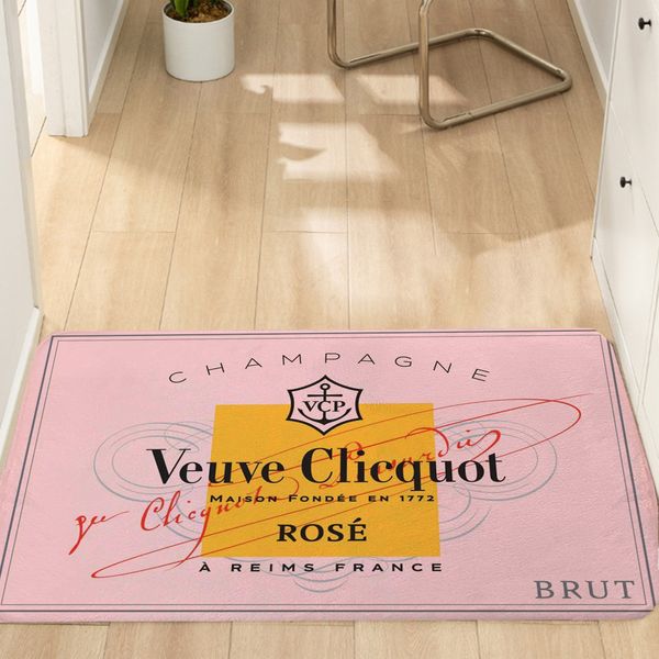 Bath Mats Veuves clicquot door mat 40x120cm home decoration bathroom anti slip plush floor mat
