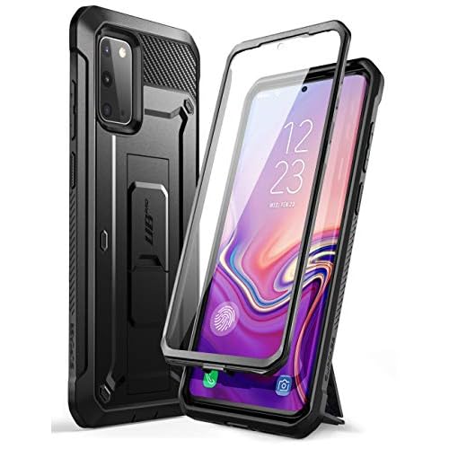 SupCase for Samsung Galaxy S20 Case with Screen Protector (Unicorn Beetle Pro), [Built-in Belt Clip & Stand] Full-Body Heavy Duty Rugged Kickstand Pro