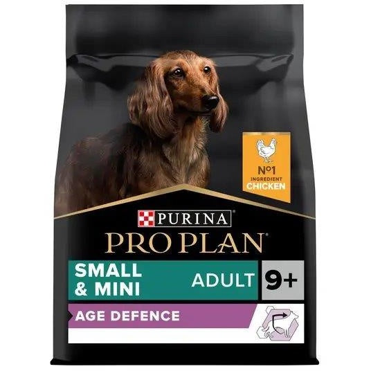 Pro Plan Small and Mini Adult 9 Senior Age Defence Chicken Dry Dog Food - 3kg