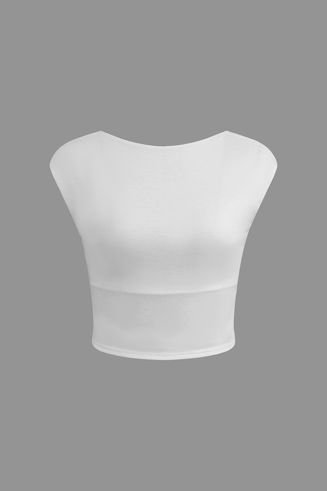 Basic Backless Crop Tank Top