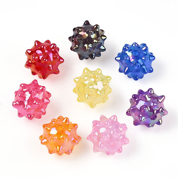 Perles acryliques opaques à placage AB