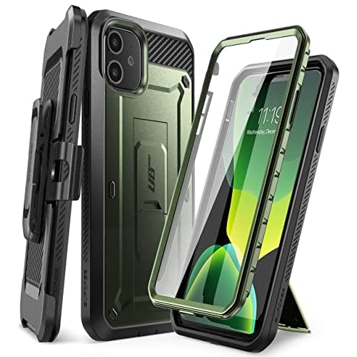 SUPCASE for iPhone 11 Case with Screen Protector (Unicorn Beetle Pro), [Built-in Stand & Belt Clip] [Military-Grade Protection] Heavy Duty Full-Body P