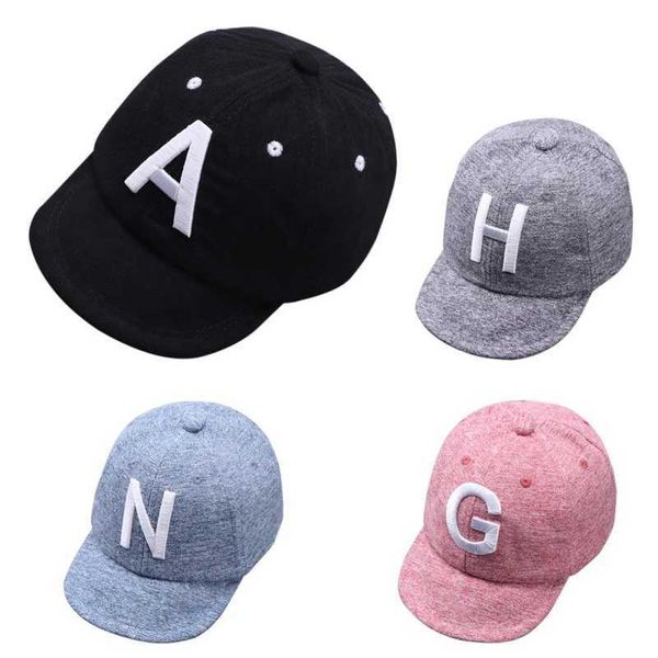 Kids Adjustable Ball Hat Baby Boy Girl Spring Baseball Cap Breathable Letter Embroidery Visors Hats Kids Hats Z250118