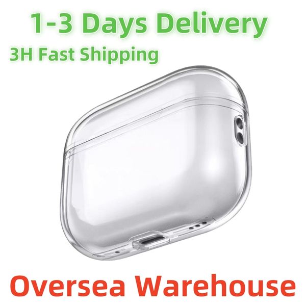 US Stock Euro Stock For Airpods pro 2 4 air pods 2 3 4 Earphones airpod Headphone Accessories Protective Case Apple Airpods Wireless Chargin