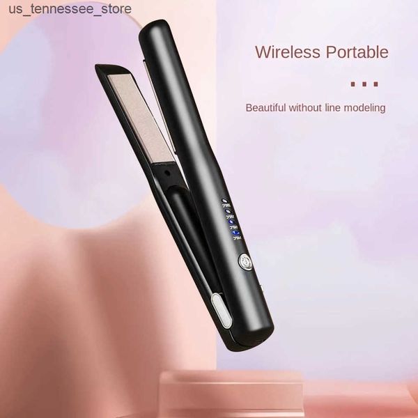 Hair Curlers Straighteners 2 In 1 Dual-Purpose Hair Curler Mini Hair Straightener Travel Curling IronPortable Mini USB Hair Curler J241118