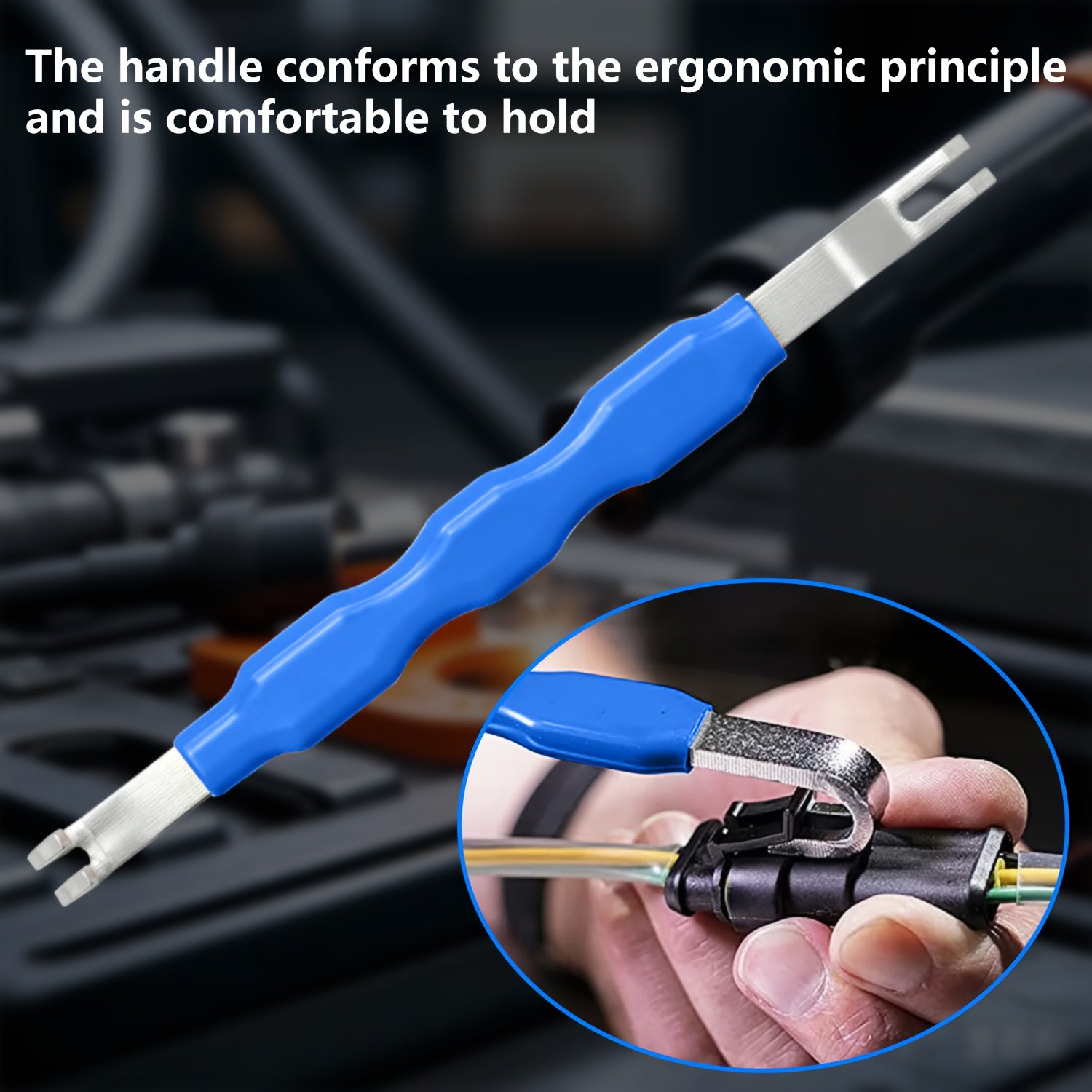 TEMU Car Electrical Terminal Connector Removal Tool, Car Electrical Terminal Connector Splitter Removal Tool Gadget Blue