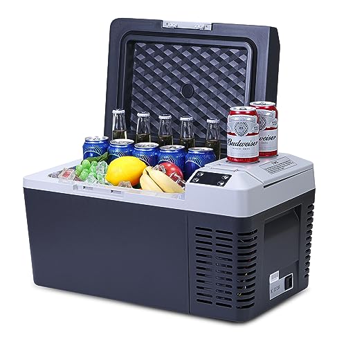 Garvee 20L Refrigerator RV Refrigerator, -7.6℉ to 50℉, Car Fridge Portable Freezer Compressor Cooler for Car Camping Travel Outdoor or Home Use
