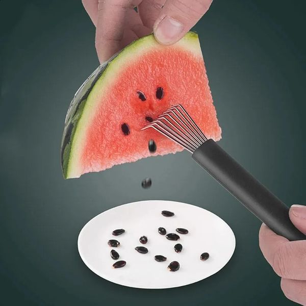 Watermelon stainless steel dispenser fruit vegetable digging and seed removal portable kitchen tool 240919