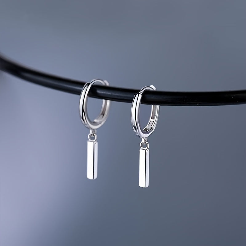 TEMU 925 , , Square Pendant, High-quality Low Allergenic Jewelry, With Daily Clothing And Evening Decoration