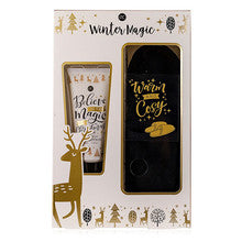 Accentra Dárková sada péče o nohy Winter Magic Set s pantoflemi