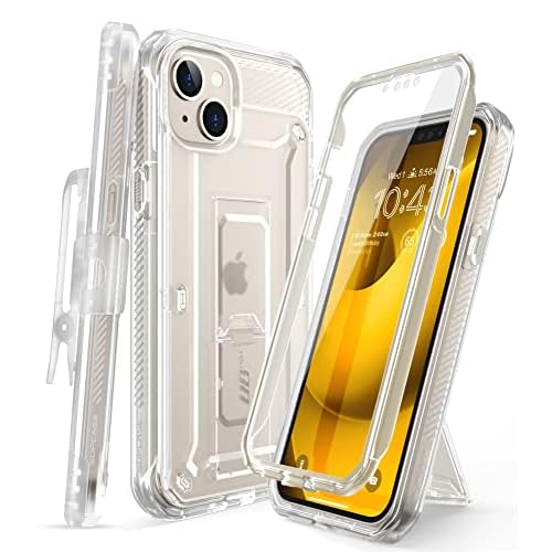 SUPCASE for iPhone 14 Plus Case with Screen Protector (Unicorn Beetle Pro), [Built-in Stand & Belt-Clip] [Military-Grade Protection] Heavy Duty Rugged