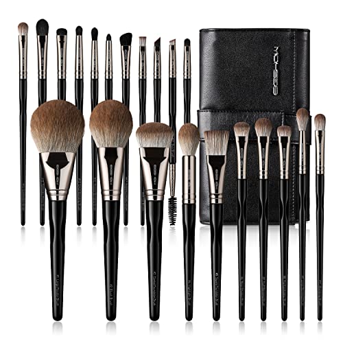 EIGSHOW Makeup Brushes 21Pcs Pro Makeup Brush Set Premium Synthetic Kabuki Foundation Blending Powder Blush Concealers Eyeshadow Eyeliner Make Up Brus