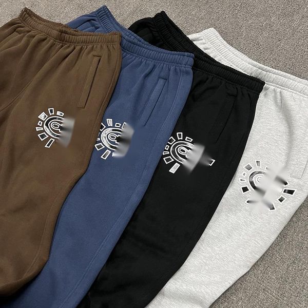 TOP clothing Adwysds British Mens Womens Pants Niche Sun Roll Plush Pants Hip-hop American High Street Loose Casual Tracksuit Pants Men Top