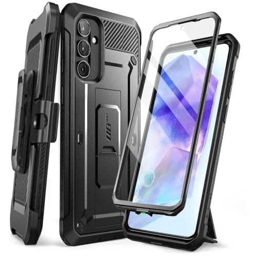 SUPCASE Unicorn Beetle Pro for Samsung Galaxy A55 Case with Stand [Built-in Screen Protector & Belt Clip] [Military-Grade Protection] Kickstand Phone