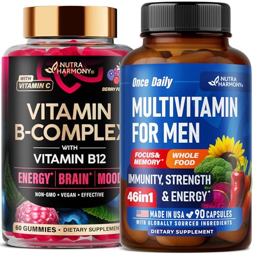 NUTRAHARMONY Vitamin B-Complex Gummies & Multivitamins for Men