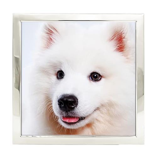 DECANIT 4x4 Picture Frames Silver Metal Photo Frames For Tabletop Display and Wall Decoration-Best Gifts For Family Silver 4x4