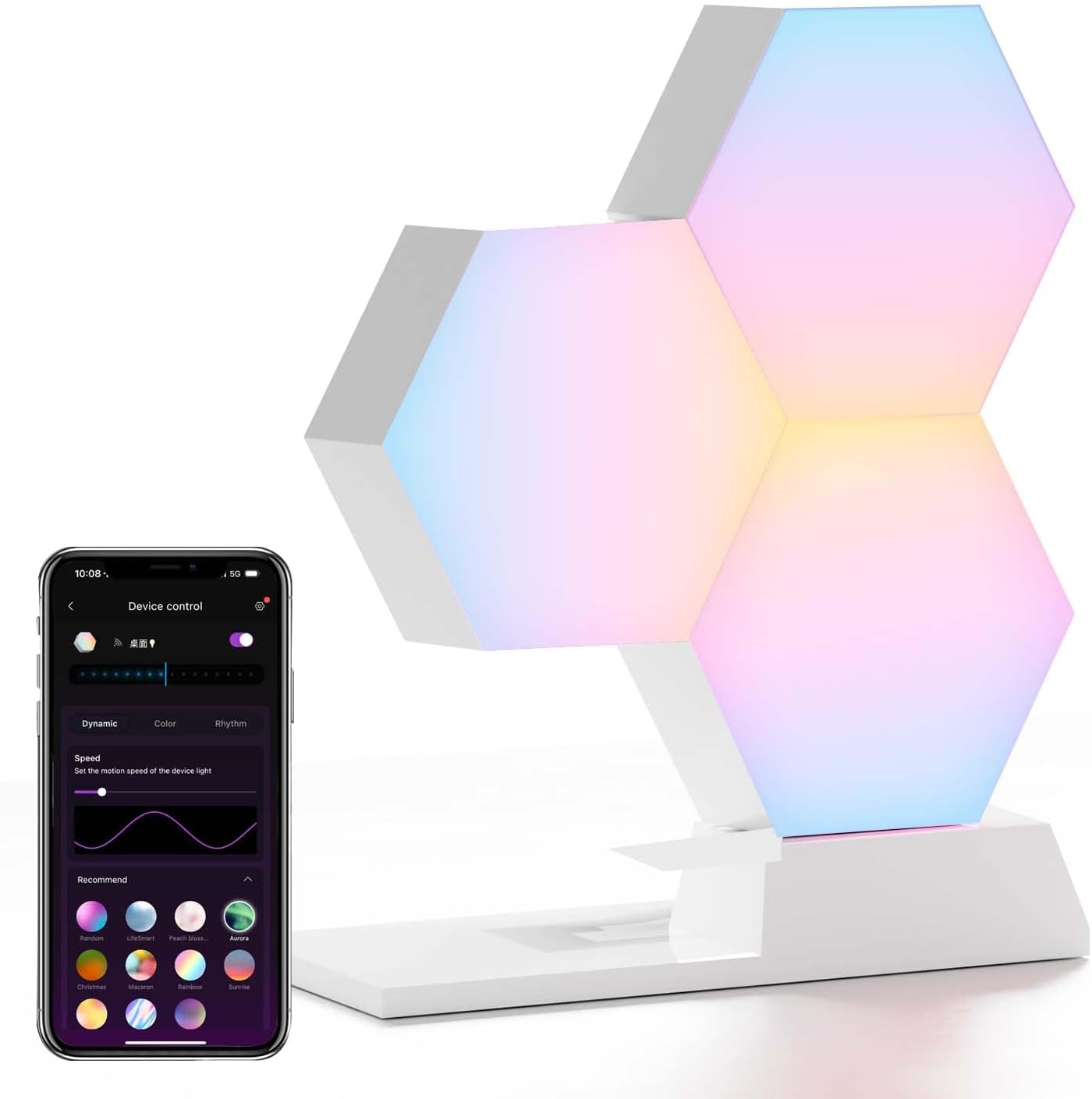Cololight RGB Lamp, Smart Table Lamp, 2.4GHz WiFi only, App Control & Voice Control, Compatible with Alexa & Google Assistant, Gaming Desk Lamp, Mood