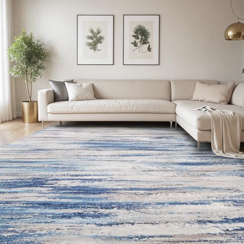 tchdio 8x10 Area Rugs for Living Room, Machine Washable Rug Modern Abstract Area Rug, Non Slip Rugs for Bedroom Rug, Soft Indoor Carpet for Living Roo