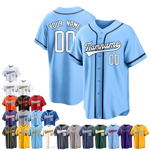 Team Name Custom Men Baseball Jersey Softball T Shirts Women Color 4
