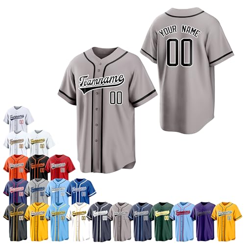 Team Name Custom Men Baseball Jersey Softball T Shirts Women Color 24