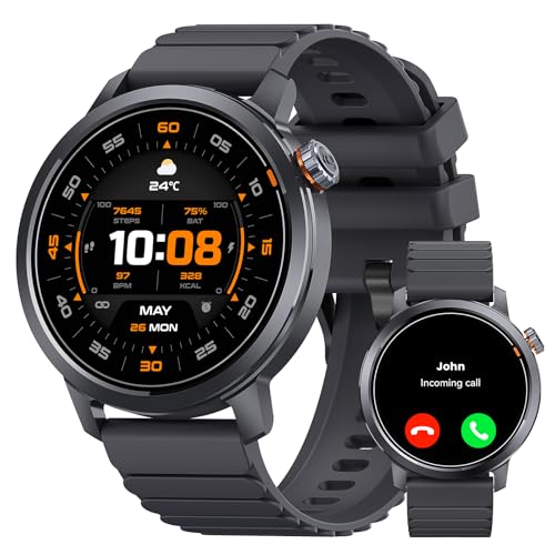 KOSPET Smart Watch for Men, 25 Days Battery, 1.43" AMOLED Smartwatch for iPhone&Android, IP68 Waterproof, 24-7 Heart Rate & Sleep Monitor, 170+ Sport