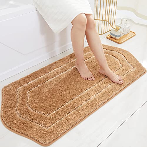 COSY HOMEER Extra Thick Bath Linen Sets Rugs for Bathroom - Anti-Slip Bath Mats Soft Plush 100% Strong Polyester Living Room Bedroom Water Absorbent(B