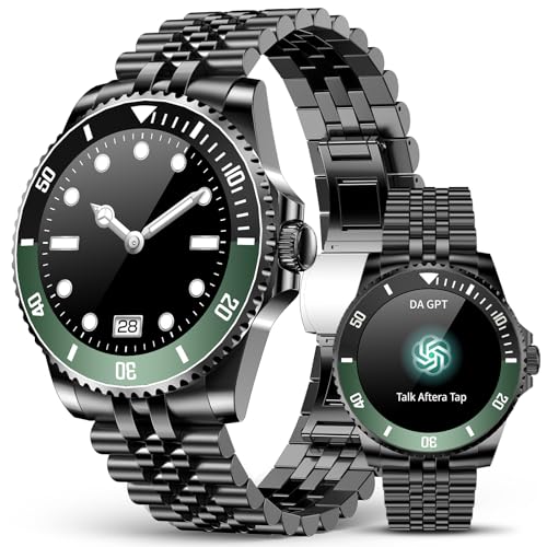 2025 DA GPT Smart Watch for Men with Bluetooth Call, Heart Rate, Blood Pressure, SpO2, Sleep Monitor, 107 Sports Modes, Waterproof Round Watch, 1.19-i