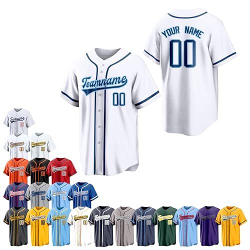 Team Name Custom Men Baseball Jersey Softball T Shirts Women Color 2